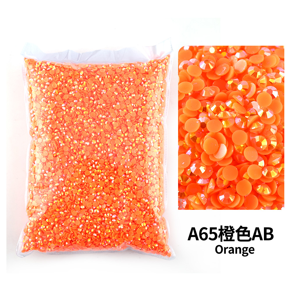 Nail Art Orange - Оранжевый AB, оптовая продажа, объемная смола,