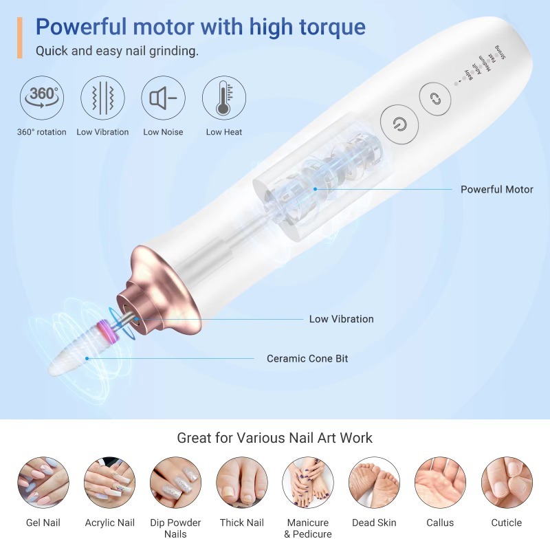 Портативный аппарат для маникю – обзор и цена Nail Drill Machine