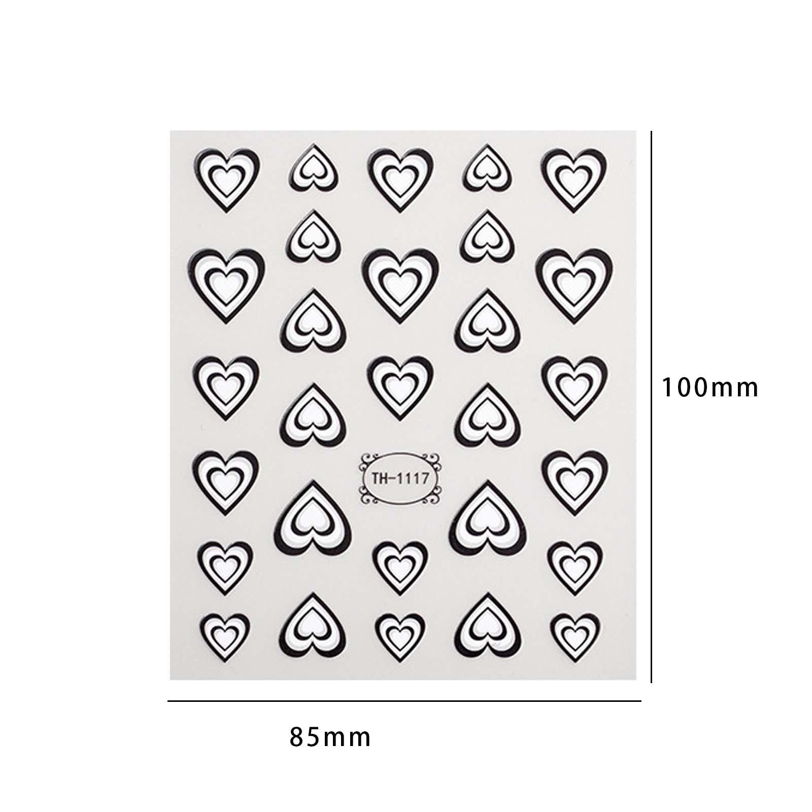 Набор 3D-наклеек для ногтей в  – обзор и цена Nail Art Valentines Day