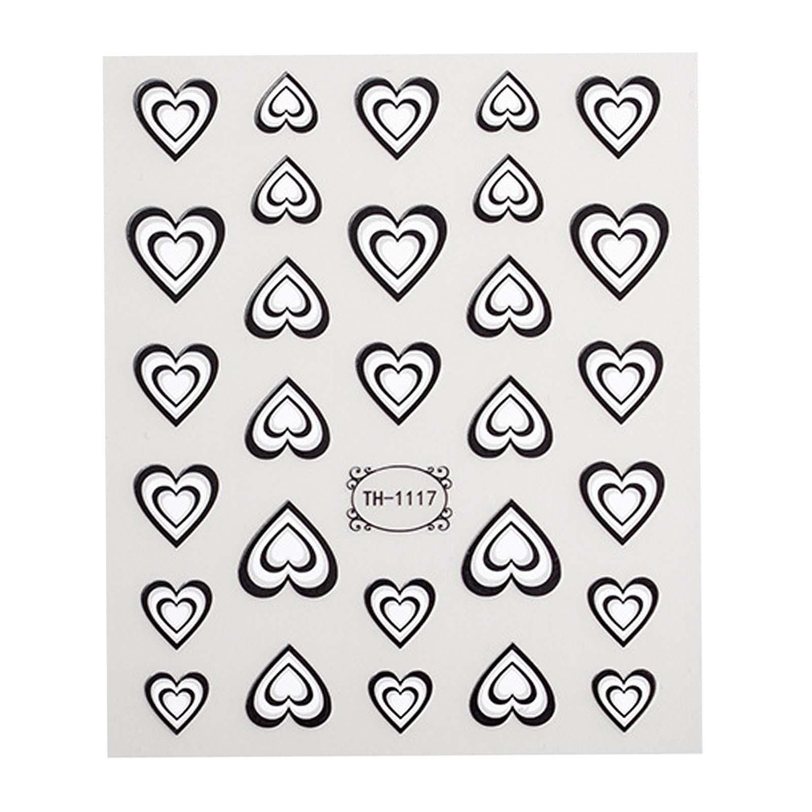 Набор 3D-наклеек для ногтей в  – обзор и цена Nail Art Valentines Day