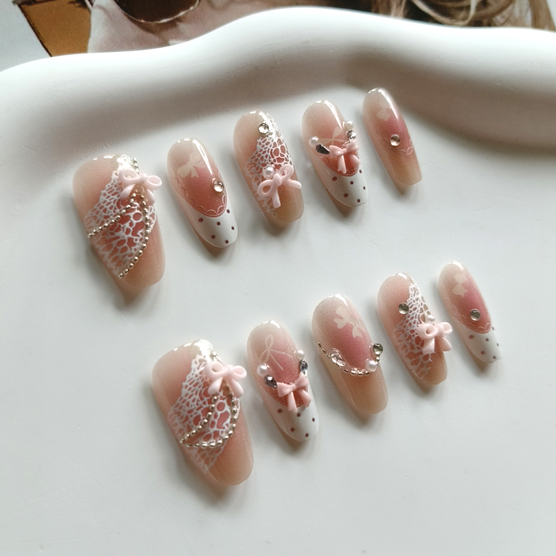 10 шт. накладных ногтей в фран – обзор и цена Nail Art Press On