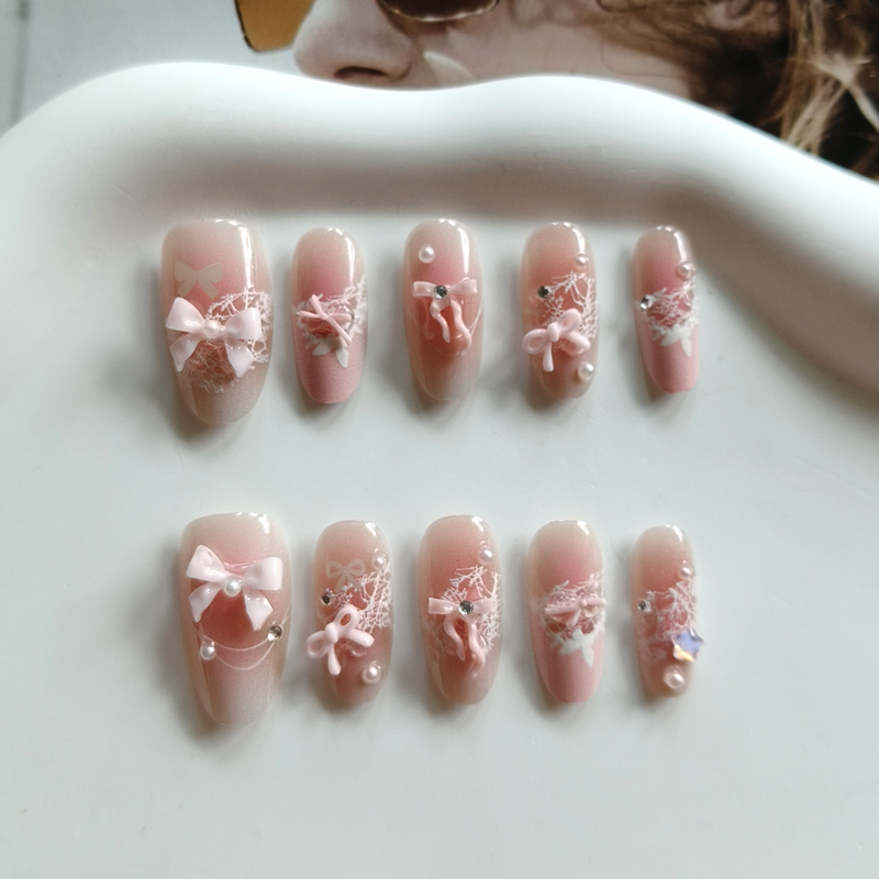 10 шт. накладных ногтей в фран – обзор и цена Nail Art Press On