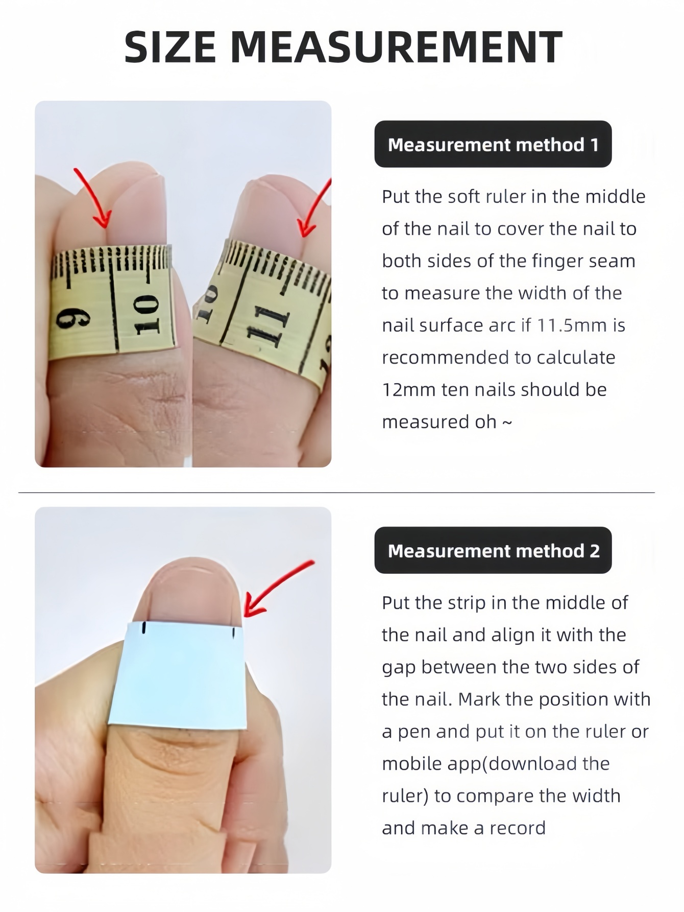 10 длинных трапециевидных накл – обзор и цена Nail Art Press On