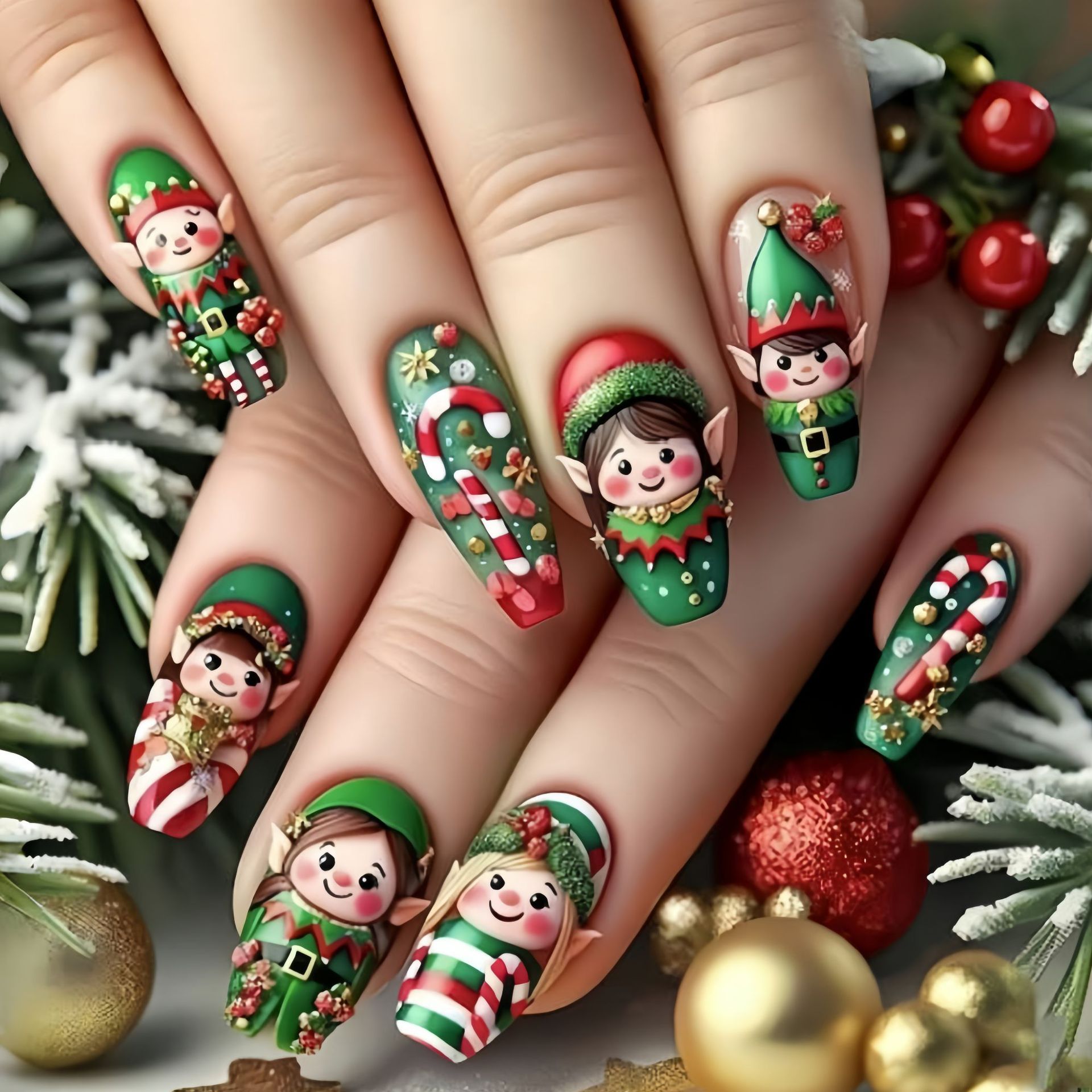 Средние накладные ногти для ро – обзор и цена Nail Art Press On