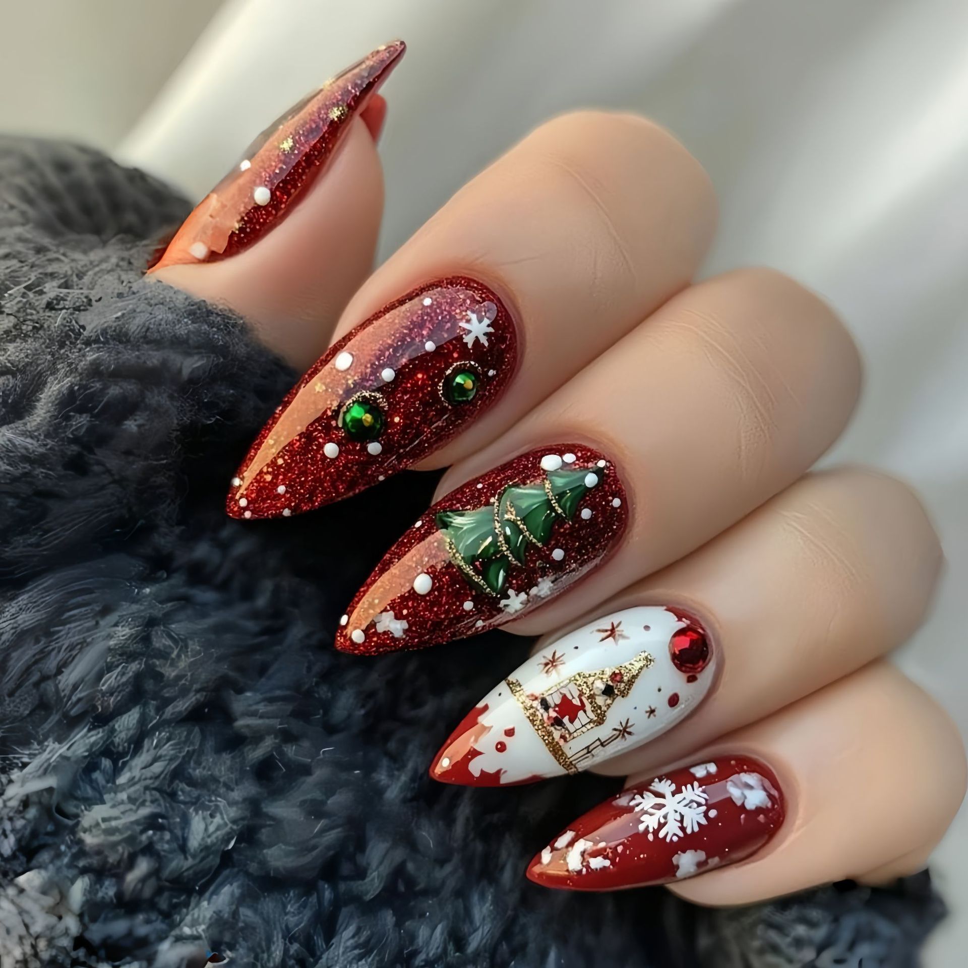 Средние накладные ногти для ро – обзор и цена Nail Art Press On