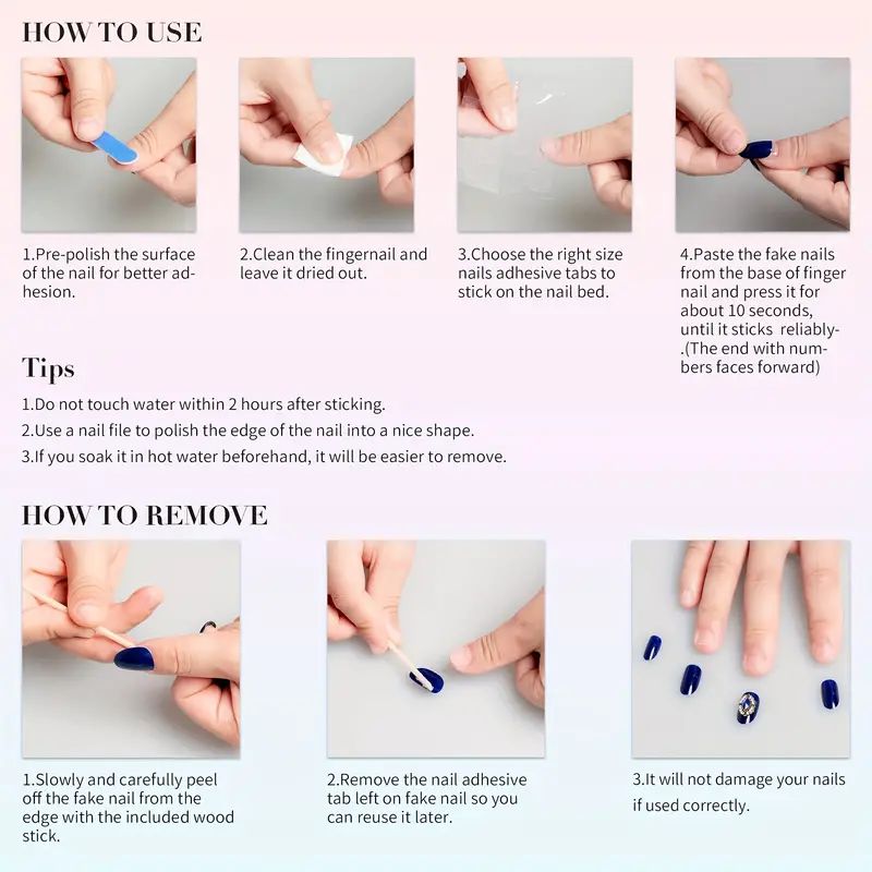 10 шт. роскошных накладных ног – обзор и цена Nail Art Press On