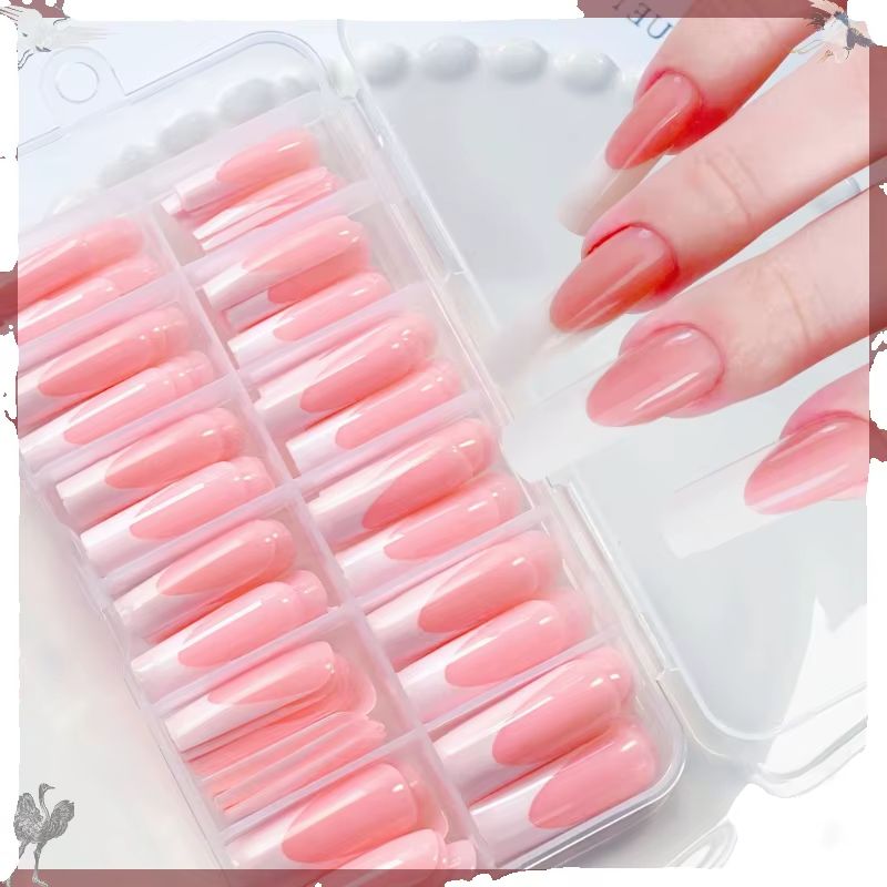 120 шт. глянцевых розовых фран – обзор и цена Nail Art Press On