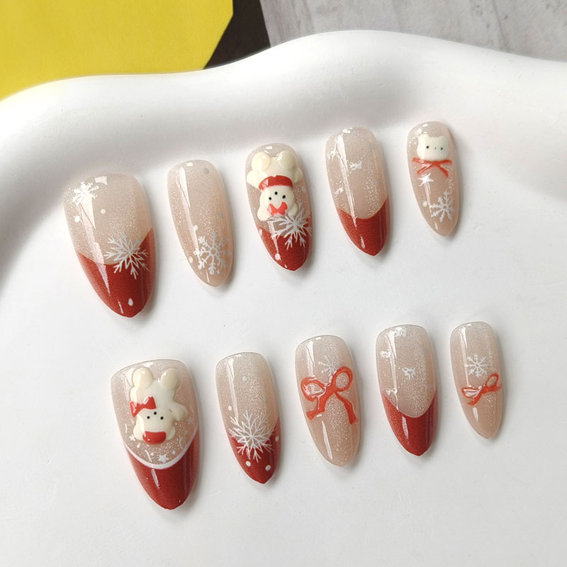 10 шт. накладных ногтей в фран – обзор и цена Nail Art Press On