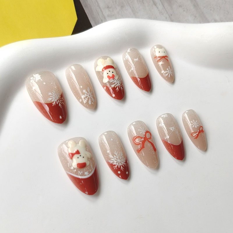 10 шт. накладных ногтей в фран – обзор и цена Nail Art Press On