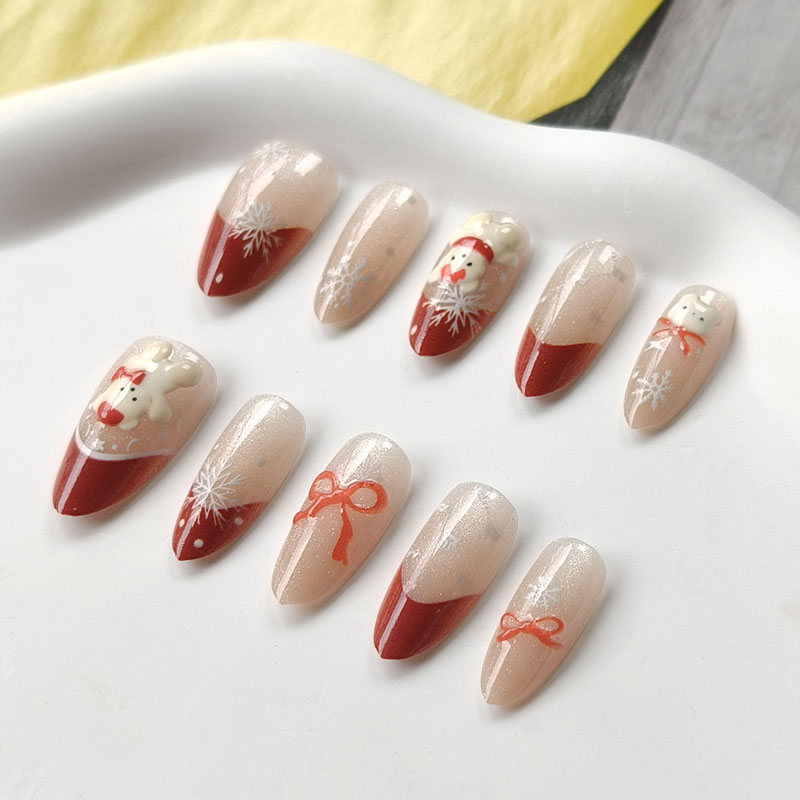 10 шт. накладных ногтей в фран – обзор и цена Nail Art Press On