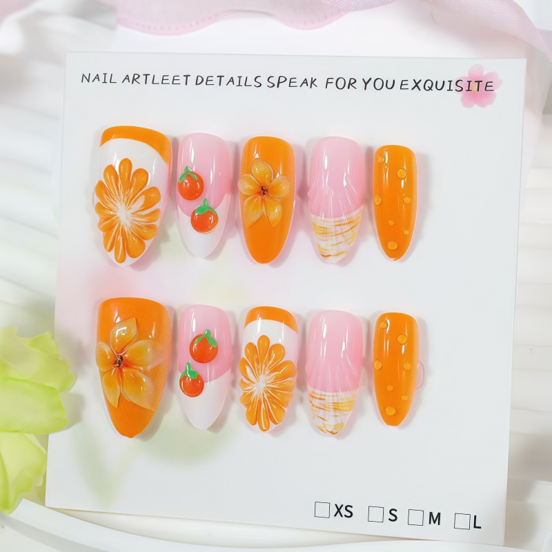 Новинка 2026: 30 шт. 3D-наклад – обзор и цена Nail Art Orange
