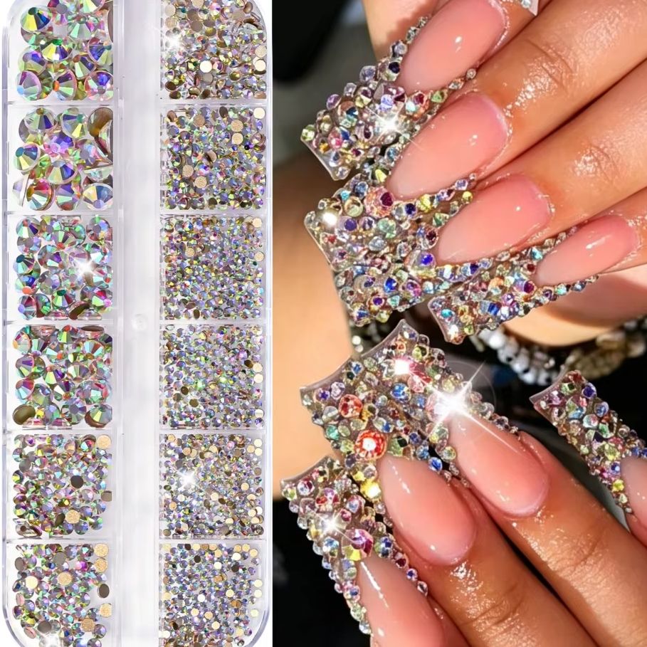 Набор 3D-страз для ногтей, 12  – обзор и цена Nail Art Valentines Day
