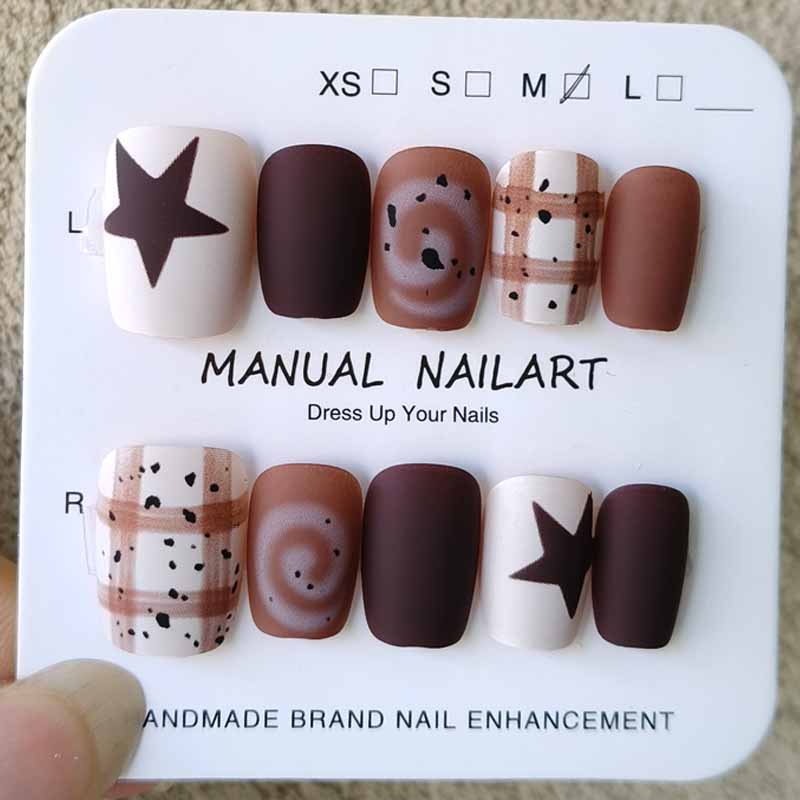 10 шт., осенне-зимний дизайн н – обзор и цена Nail Art Press On