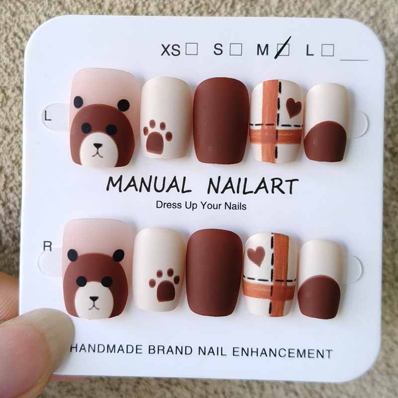 10 шт., осенне-зимний дизайн н – обзор и цена Nail Art Press On