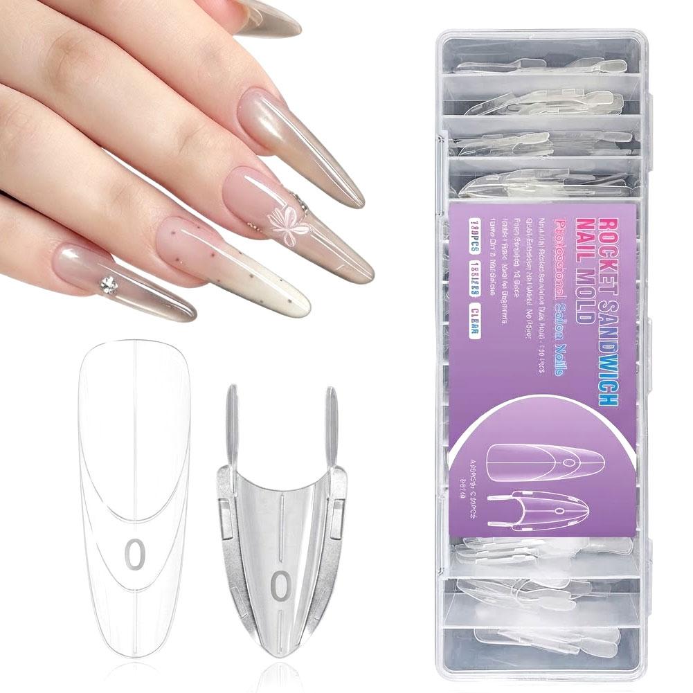 120 шт. прозрачных форм для сэ – обзор и цена Nail Art Ombre