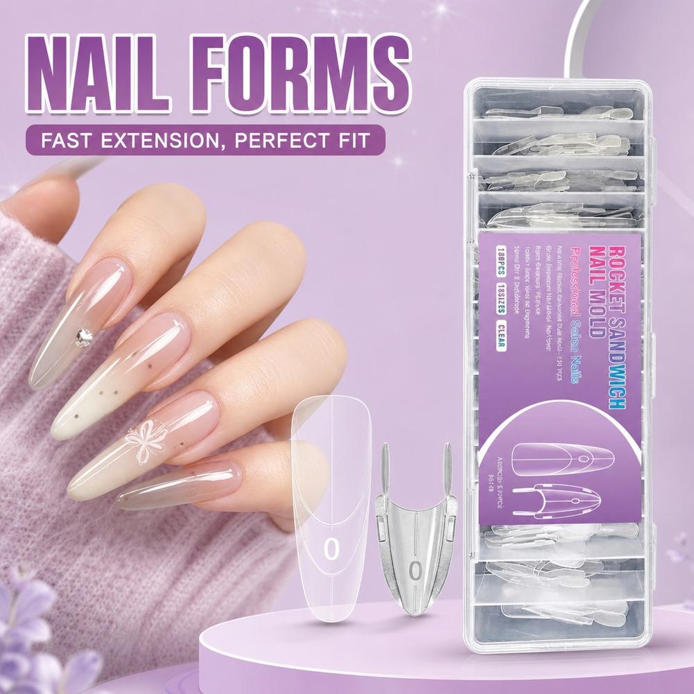 120 шт. прозрачных форм для сэ – обзор и цена Nail Art Ombre